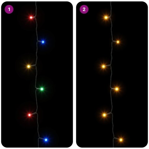DWUKOLOROWE LAMPKI CHOINKOWE 150 LED WIELOKOLOROWY 15 M