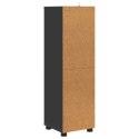 SZAFKA ŁAZIENKOWA CZARNY 30,5 X 30 X 101 CM DREWNO INŻYNIERYJNE