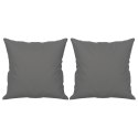 2-OSOBOWA SOFA Z PODUSZKAMI CIEMNOSZARA 140 CM MIKROFIBRA