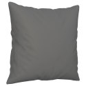 2-OSOBOWA SOFA Z PODUSZKAMI CIEMNOSZARA 140 CM MIKROFIBRA