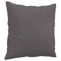 2-OSOBOWA SOFA Z PODUSZKAMI SZARA 140 CM SZTUCZNA SKÓRA