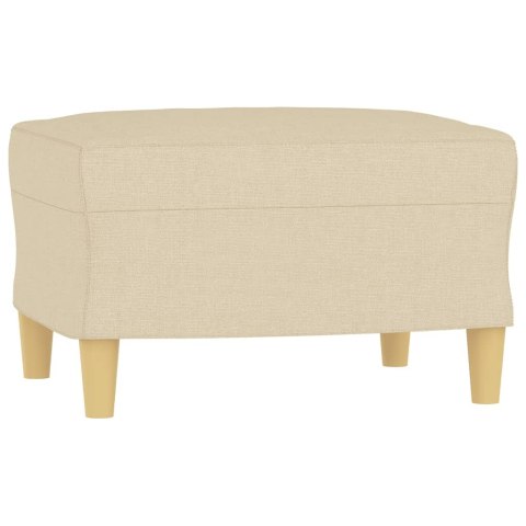 4-CZ. KOMPLET WYPOCZYNKOWY Z PODUSZKAMI KREMOWY TKANINA