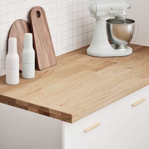 BLAT KUCHENNY 120X63,5X4 CM PROSTOKĄTNY LITE DREWNO DĘBOWE
