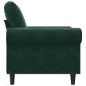 FOTEL CIEMNOZIELONY 60 CM OBITY AKSAMITEM