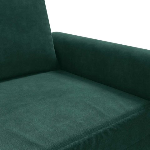 FOTEL CIEMNOZIELONY 60 CM OBITY AKSAMITEM