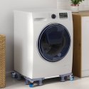 PODSTAWA POD PRALKĘ SZARY 67 X 67 X 12 CM STAL NIERDZEWNA