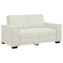 SOFA 2-OSOBOWA KREMOWY 160X78X84 CM TAPICEROWANA AKSAMITEM