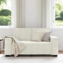 SOFA 2-OSOBOWA KREMOWY 160X78X84 CM TAPICEROWANA AKSAMITEM