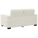 SOFA 2-OSOBOWA KREMOWY 160X78X84 CM TAPICEROWANA AKSAMITEM