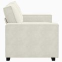 SOFA 2-OSOBOWA KREMOWY 160X78X84 CM TAPICEROWANA AKSAMITEM