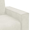 SOFA 2-OSOBOWA KREMOWY 160X78X84 CM TAPICEROWANA AKSAMITEM