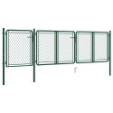 BRAMA OGRODOWA STALOWA 400X100 CM ZIELONA