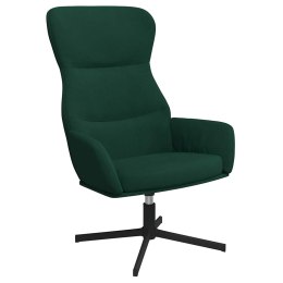 FOTEL CIEMNOZIELONY OBITY AKSAMITEM