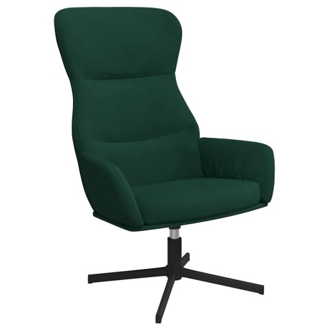 FOTEL CIEMNOZIELONY OBITY AKSAMITEM