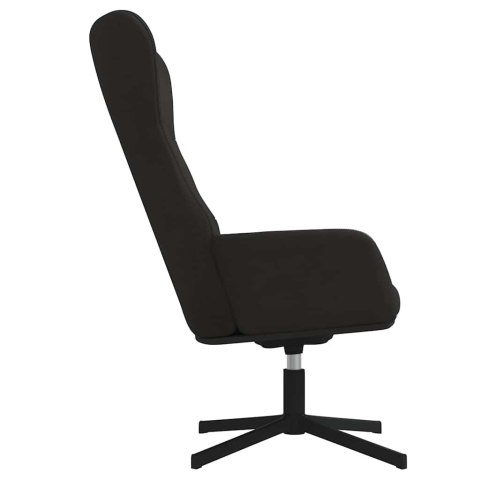 FOTEL CZARNY OBITY AKSAMITEM