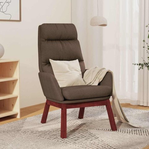 FOTEL KOLOR TAUPE OBITY TKANINĄ