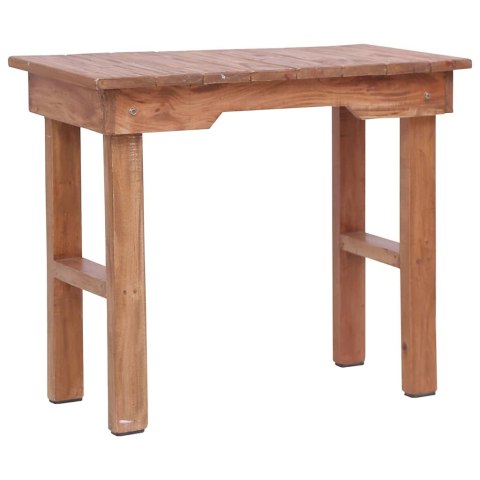 STOLIK 70 X 35 X 60 CM LITE DREWNO MAHONIOWE