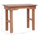 STOLIK 70 X 35 X 60 CM LITE DREWNO MAHONIOWE
