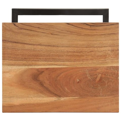 STOLIKI BOCZNE 2 SZT. 31,5 X 24,5 X 64,5 CM DREWNO AKACJOWE