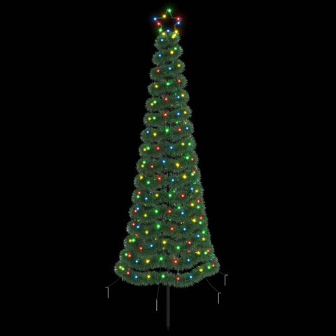 CHOINKA BŁYSZCZĄCA LED Z KOLCEM DO ZIEMI EKENAS 180 CM 220 LED