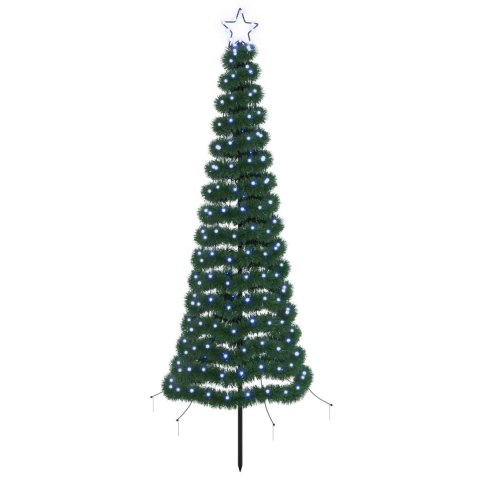 CHOINKA BŁYSZCZĄCA LED Z KOLCEM DO ZIEMI EKENAS 180 CM 220 LED