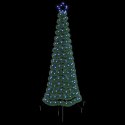 CHOINKA BŁYSZCZĄCA LED Z KOLCEM DO ZIEMI EKENAS 180 CM 220 LED
