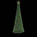CHOINKA BŁYSZCZĄCA LED Z KOLCEM DO ZIEMI EKENAS 250 CM 370 LED