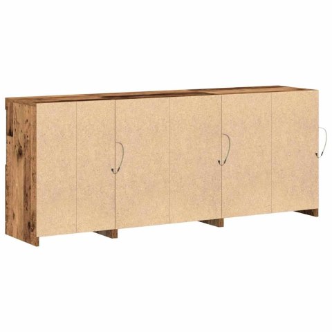 VidaXL Komoda LED Stare drewno 162 x 37 x 67 cm Drewno inżynieryjne