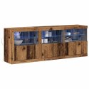 VidaXL Komoda LED Stare drewno 181 x 37 x 67 cm Drewno inżynieryjne