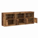 VidaXL Komoda LED Stare drewno 181 x 37 x 67 cm Drewno inżynieryjne