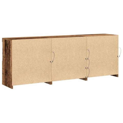 VidaXL Komoda LED Stare drewno 181,5 x 37 x 67 cm Drewno inżynieryjne