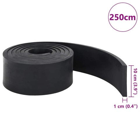 GUMOWA KRAWĘDŹ DO PŁUGA ŚNIEŻNEGO CZARNA 250X10X1 CM
