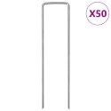 KOŁKI GRUNTOWE W KSZTAŁCIE LITERY U 50 SZT. 15X3,5 CM STAL