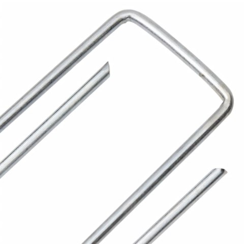 KOŁKI GRUNTOWE W KSZTAŁCIE LITERY U 50 SZT. 15X3,5 CM STAL
