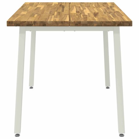 KWADRATOWY STÓŁ DO JEDZENIA 120 X 90 X 75 CM LITE DREWNO AKACJI