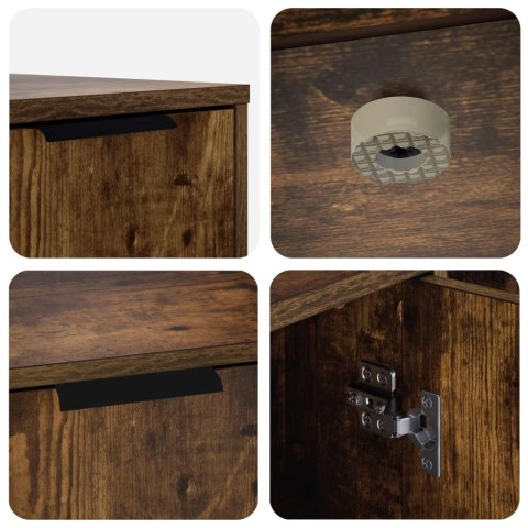 VidaXL Meble dla kota Dąb wędzony 100 x 49 x 45 cm Drewno inżynieryjne