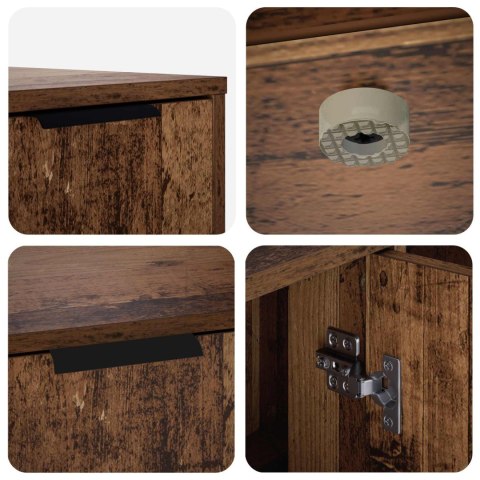VidaXL Meble dla kota Stare drewno 100 x 49 x 45 cm