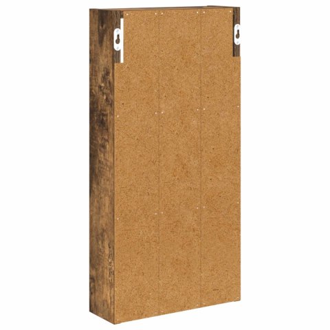 SZAFKA ŚCIENNA ŁAZIENKOWA DĄB WĘDZONY 30 X 10 X 60,5 CM