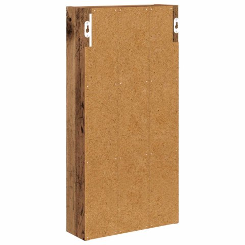 SZAFKA ŚCIENNA ŁAZIENKOWA STARE DREWNO 30 X 10 X 60,5 CM