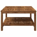 STOLIK KAWOWY NATURALNY 80,5 X 80 X 45 CM LITE DREWNO AKACJI
