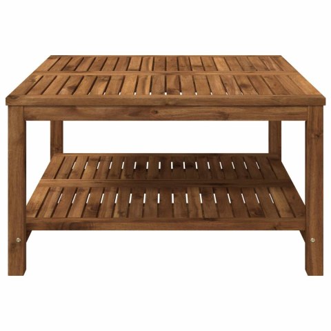 STOLIK KAWOWY NATURALNY 80,5 X 80 X 45 CM LITE DREWNO AKACJI