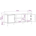SZAFKA POD TELEWIZOR 119 X 33 X 50 CM DĄB SONOMA