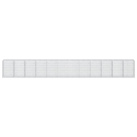 GABION Z DRUTU 5 MM I SIATKĄ 5X10 CM 1200X100X150 CM