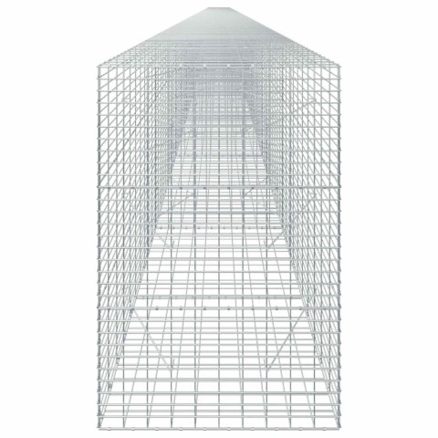 GABION Z DRUTU 5 MM I SIATKĄ 5X10 CM 1200X100X150 CM