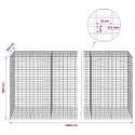 GABION Z DRUTU 5 MM I SIATKĄ 5X10 CM 1200X100X150 CM