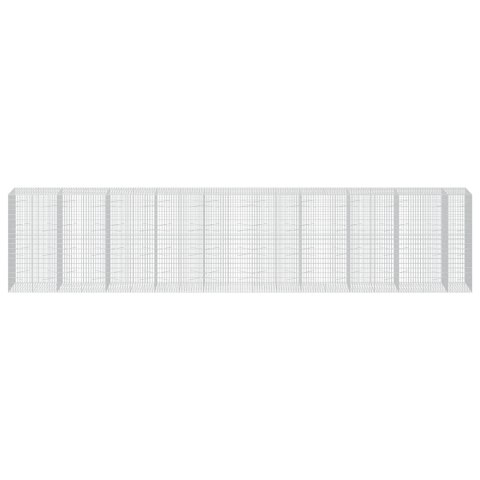 GABION Z DRUTU 5 MM I SIATKĄ 5X10 CM 950X100X200 CM