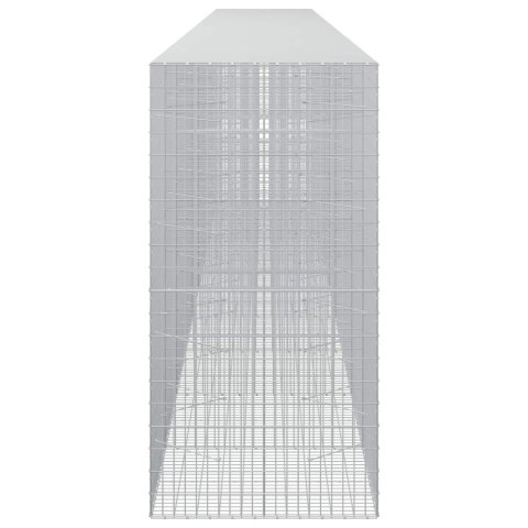 GABION Z DRUTU 5 MM I SIATKĄ 5X10 CM 950X100X200 CM