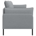 SOFA 3-OSOBOWA JASNOSZARY 222 X 81 X 89 CM TKANINA