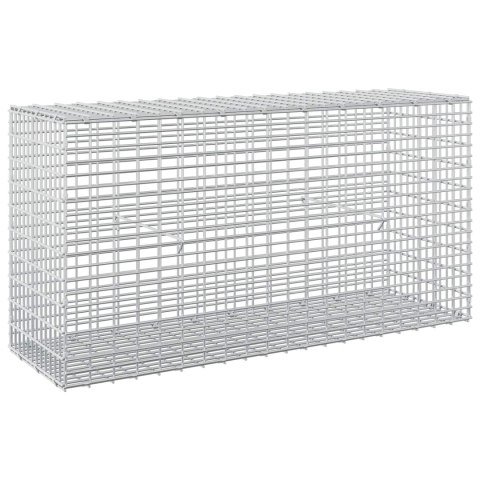 GABION Z DRUTU 3,5 MM I SIATKĄ 5X2,5 CM 100X30X50 CM