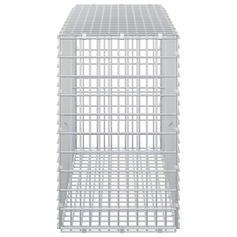GABION Z DRUTU 3,5 MM I SIATKĄ 5X2,5 CM 100X30X50 CM